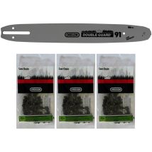 Gt Elec - Guide 14 Pouces Avec Lot De 3 Chaînes 52 Maillons Oregon Pour Tronçonneuse
