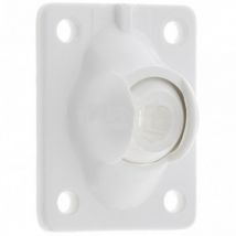 Cyclingcolors - Guide à rotule sortie de caisson de volet roulant platine de 51x41mm pivotement 45° polyamide blanc Store Fenêtre Treuil Grenouillère
