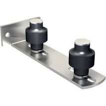 Guide réglable à visser avec 2 olives zytel Ø45 mm pour porte jusqu'à 900 kg