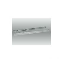 Guide allungabili in acciaio per tavoli con apertura a libro unilaterale dimensione disponibile: lunghezza mm 750