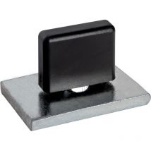 Schulte - Guide au sol à coller pour porte coulissante intérieure en bois 30mm