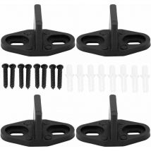 Guide au Sol Robuste Guide de Plancher de Porte Mur de Guidage au sol Réglable avec des Vis Convient pour Porte D'armoire Porte en Bois Porte de