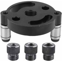 Guide de Perçage de Goujon Localisateur de Perforateur pour Travail Vertical Positionneur de Gabarit de Perçage Aluminium 6/8/10mm Bagues de Forage