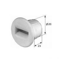 Cyclingcolors - Guide sangle largeur 12 à 15mm de volet roulant en pvc blanc à encastrer ø 20mm profondeur 23mm Accessoire Rond Enroulement Fixation