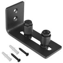 Lot de 2 Guide Sol Porte Coulissante, Guide de plancher Porte, Rail de Sol Pour Porte De Grange, Guide Pour Le Sol du Support du Sol Coulissant Pour
