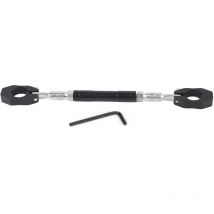 Jeffergarden Guidon croisé d'équilibre de moto d'alliage d'aluminium réglable universel noir
