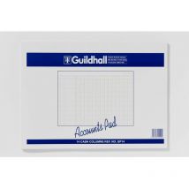 Exacompta - Guildhall Guildhall Ruled Account Pad with 14 Cash Columns and 60 Pages Grey GP1
