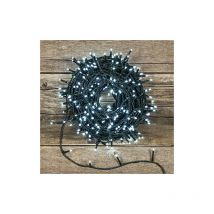 Guirlande 17 m, 240 miniled blanc froid, câble vert Luminalpark