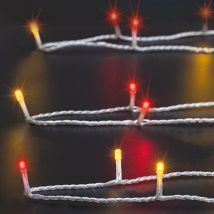 Guirlande lumineuse extérieur 200 led blanc chaud rouge 20m - Feeric lights & christmas