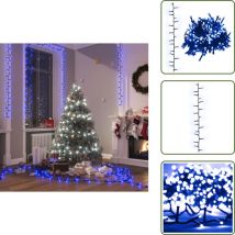 Vidaxl - Guirlande à led compacte avec 3000 led Bleues 65 m pvc - Guirlande Led - Guirlande Noel - Decoration Noel - Luminaire Exterieur
