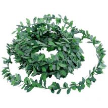 Feiyue - Guirlande artificielle de 7,5 m de feuilles vertes, vigne simulée pour cérémonie de mariage, bandeaux diy