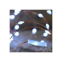 Guirlande Cuivré Microled 7.5m Blanc Pur Deco Animee Int. Ext