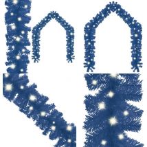 Vidaxl - Guirlande de Noël avec lumières led 10 m Bleu - Guirlande De Noel - Décorations De Noël - Éclairage Led - Lumière Bleue - Guirlande