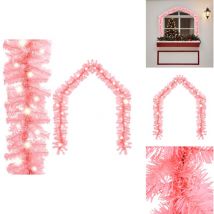 Vidaxl - Guirlande de Noël avec lumières led 10 m Rose - Guirlande De Noel - Décorations De Noël - Éclairage Led - Guirlande Lumineuse - Lumière