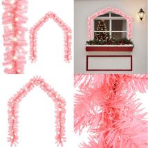 Vidaxl - Guirlande de Noël avec lumières led 10 m Rose - Guirlande De Noel - Décorations De Noël - Éclairage Led - Guirlande Lumineuse - Lumière