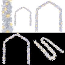 Vidaxl - Guirlande de Noël avec lumières led 20 m Blanc - Guirlande De Noel - Éclairage Led - Decoration Noel - Luminaire Exterieur - Guirlande