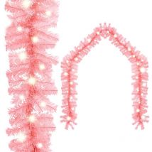 Guirlande de Noël avec lumières led 20 m Rose