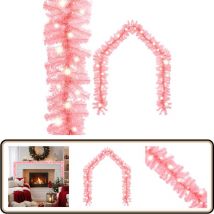 Vidaxl - Guirlande de Noël avec lumières led 20 m Rose - Guirlande De Noel - Guirlande Lumineuse - Decoration Noel - Led - Lumière Festive