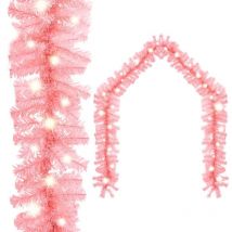 Guirlande de Noël avec lumières led 5 m Rose