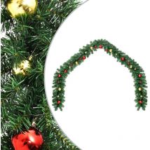 Guirlande de Noël décorée avec boules 10 m Vidaxl