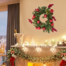 Guirlande de Noël en pvc, guirlande de Noël avec lumière led