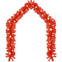Inlife Guirlande de Noël avec lumières led 5 m Rouge
