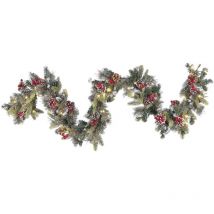 Beliani - Guirlande de Noël led Décorée 180 cm Paimio en Synthétique Vert Parfait Pour Votre Décoration de Noël Paimio