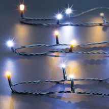 Guirlande lumineuse extérieur 96 led blanc froid chaud 7m - Feeric lights & christmas