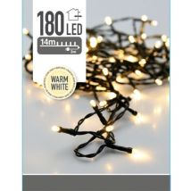 Guirlande Fixe 180 Leds Blanc Chaud Usage Extérieur Ip44 16,5m