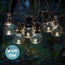 Skylantern - Guirlande Guinguette 10M Transparent- Guirlande Electrique Exterieur 10 Bulbes Transparents - Guirlande Guinguette Exterieur Decoration