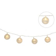 Guirlande interieur 10 boules plumes