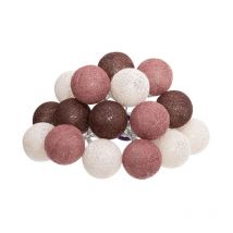 Guirlande Led 16 Boules 'Dune' 255cm Multicolore