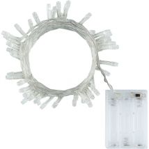 Guirlande led Extérieure à Piles 5m Rose