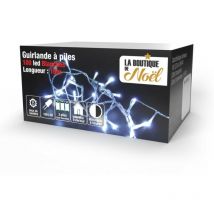 Guirlande led à piles - 10 mètres - Blanc