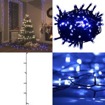 Vidaxl - Guirlande led avec 1000 led Bleu 100 m pvc - Guirlande Led Noel - Guirlande Lumineuse Bleu - Decoration Noel - Illumination Exterieur