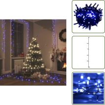 Guirlande LED avec 1000 LED Bleu 100 m PVC - Guirlande Led Noel - Guirlande Lumineuse Bleu - Decoration Noel - Illumination Exterieur - Decoratons