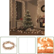 The Living Store Guirlande led avec 400 led Blanc chaud 40 m pvc - Guirlande Led Noel - Decoration Noel - Lumieres Exterieures - Guirlande Lumineuse