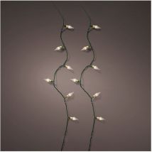 Lumineo - Guirlande Led Blanc Chaud 8 Fonctions Avec Effet Scintillant Pour Intérieur 1790cm 493275