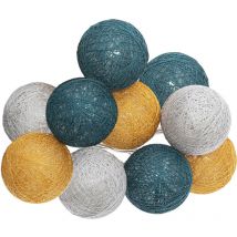Guirlande led 10 boules tropical D6cm Atmosphera Créateur D'intérieur