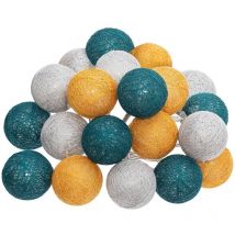 Guirlande Led secteur 20 boules tropical D6cm Atmosphera Créateur D'intérieur