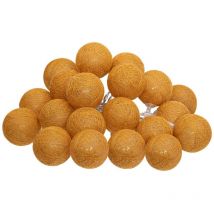 Guirlande LED secteur jaune moutarde L435cm - Atmosphera créateur d'intérieur