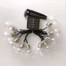 Guirlande led solaire de 10 mètres blanc chaud étanche IP65