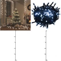 Vidaxl - Guirlande lumineuse 1000 led Intérieur et extérieur 100 m Blanc - Guirlande Lumineuse Noel - Lumières Led Exterieure - Decoration Noel