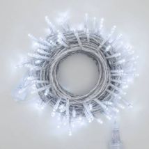 Guirlande Lumineuse 10m 100 Led Blanc Froid 31v Prolongeable Câble Transparent Ip44 Smart Connect Lotti