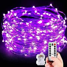 Zolginah Guirlande Lumineuse 10m 100 Leds Avec Télécommande Fil Cuivre 8 Mode,décoration Chambre/maison,romantique Fête, Festival Noêl/anniversaire,