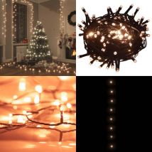 Vidaxl - Guirlande lumineuse 400 led 40 m 8 effets lumineux Blanc chaud - Guirlande Lumineuse Noel - Guirlande Led - Decoration Noel - Lumieres
