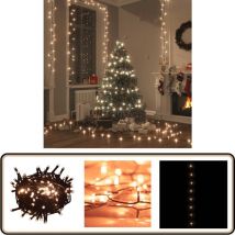 Guirlande lumineuse 400 led 40 m 8 effets lumineux Blanc chaud - Guirlande Lumineuse Noel - Guirlande Led - Decoration Noel - Lumieres Exterieures