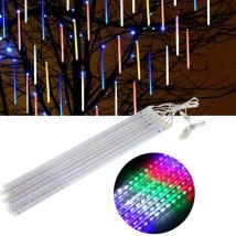 Guirlande lumineuse à 8 tubes led de 50 cm, effet pluie de météores, décoration de Noël