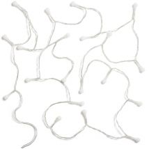 Guirlande Câble led 20 Mini Boules à Piles 1m 2700K Blanc chaud