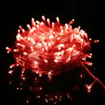 Guirlande Lumineuse Carnaval Mariage Extérieur Jardin Intérieur Éclairage, Led Fairy Tale Tree Lights Festive Tree Lights Décoration De Noël, Rouge, 